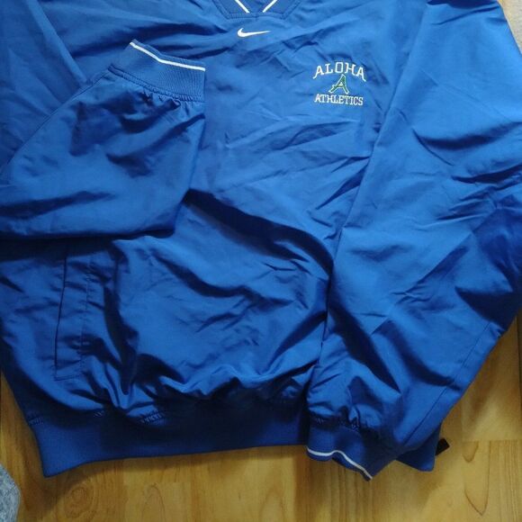 Vintage Nike Mid Swoosh Aloha Athletics Pullover Windbreaker Jacket Travis Scott - Picture 3 of 9